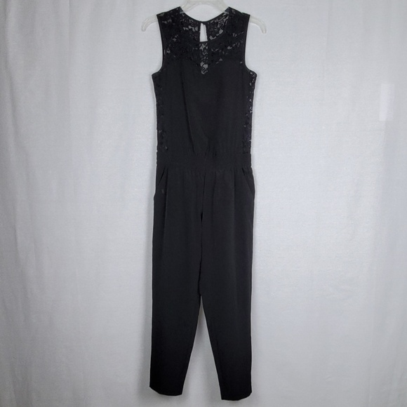 Express Black Lace Romper - Picture 1 of 4